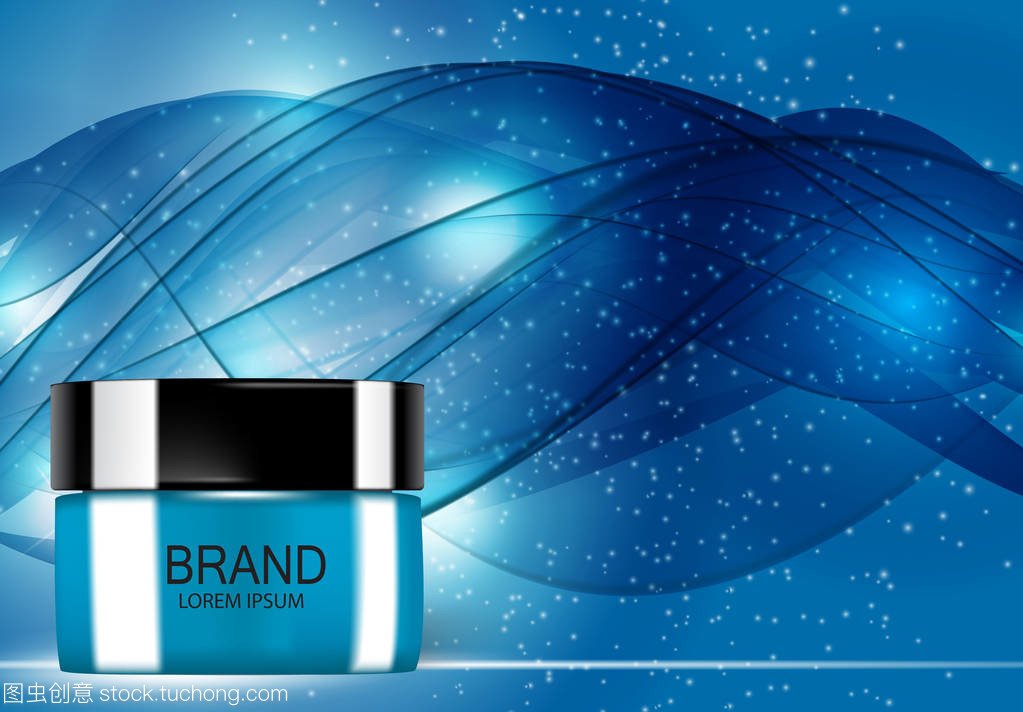 純凈呵護(hù) 3D現(xiàn)實(shí)載體插圖下的嬰兒護(hù)膚產(chǎn)品設(shè)計模板